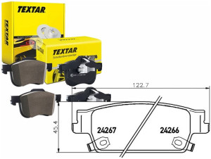 Klocki Hamulcowe Cadillac Tył Srx 04- Textar