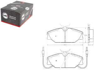 Klocki Hamulcowe Renault 25 84-93 Z Czuj. A.b.s.