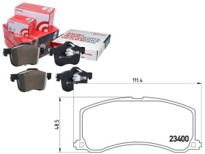 Klocki Hamulcowe Suzuki Baleno 95-97 Z Czuj. Bremb