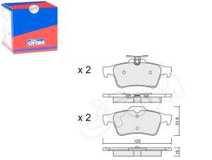 Klocki Hamulcowe Ford Focus Iii 10- Tył Cifam
