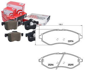 Klocki Hamulcowe Chevrolet Aveo 08- Przód Brembo