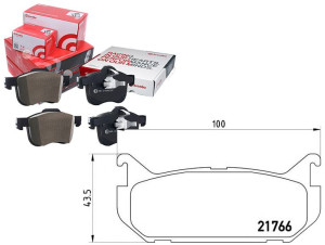 Klocki Hamulcowe Mazda 626 91-97 Tył Brembo