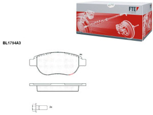 Klocki Hamulcowe Citroen C4 Peugeot 1007 207 19mm