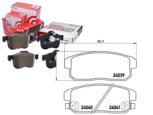 Klocki Hamulcowe Suzuki Ignis 00- Tył Brembo