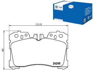Klocki Hamulcowe Hella Pagid 044650w110 446550260