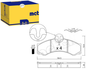 Klocki Hamulcowe Mercedes Sprinter 408-414 Metelli
