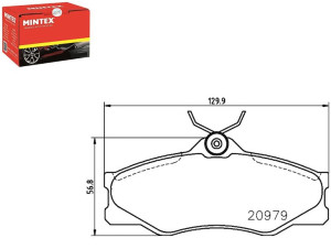 Klocki Hamulcowe Mintex 251698151c 251698151f 2516