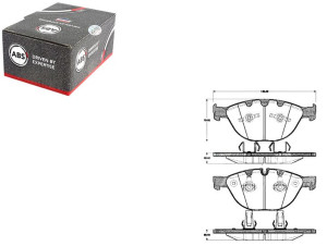 Klocki Hamulcowe Bmw 7 E65.e66 760 02- A.b.s.
