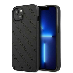 Oryginalne Etui Karl Lagerfeld Perforated Allover Iphone 13 Czarny