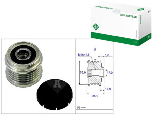Koło Pasowe Alternatora Audi A6 1.8 01.97-01.05 In