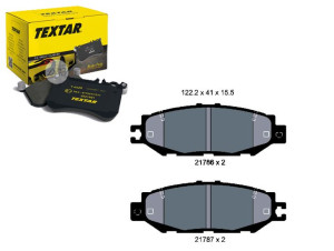Klocki Hamulcowe Lexus Tył Ls 400 89-00 Textar