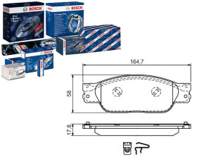 Klocki Hamulcowe Jaguar Przód S-type 03- Bosch