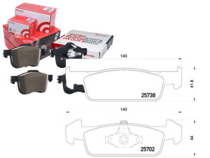 Klocki Hamulcowe Dacia Sandero 13- Przód Brembo