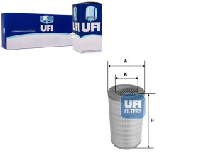 Filtr Powietrza Ufi Ma4495 2005526 J1325048 18107