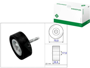 Rolka Paska Wielorowk. Ford 2,0tdci 07- Ina