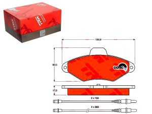 Klocki Hamulcowe Citroen Przód Xan Trw