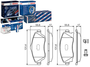 Klocki Hamulcowe Opel Przód Combo 01- Bosch