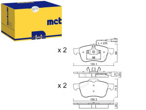 Klocki Hamulcowe Alfa 159 05- Metelli
