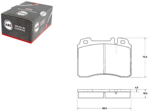 Klocki Hamulcowe Mercedes W124 E-klasa 93-96 3.2 A
