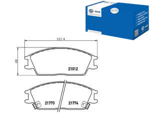 Klocki Hamulcowe Hella Pagid 45022sa6600 45022sa6n