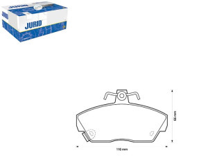 Klocki Hamulcowe P Rover 200 89- Jurid