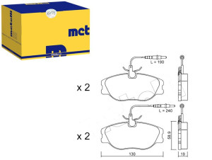 Klocki Hamulcowe Fiat Ulysse 94-02 Czuj Metelli