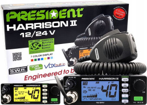 President Harrison Ii 12/24v Cb Radio Asc Nrc Swr