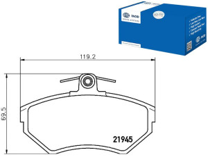 Klocki Hamulcowe Hella Pagid 8e0698151 A N
