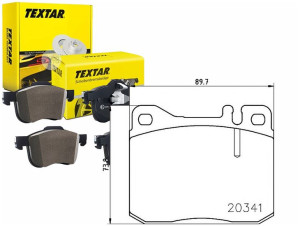 Klocki Hamulcowe Mercedes Przód W123 79-85 Textar
