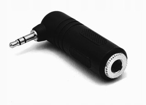Adapter Gniazdo Jack 6,3 / Wtyk 3,5 Kątowy Vitalco