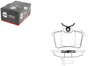 Klocki Hamulcowe Citroen Berlingo 08- Tył A.b.s.