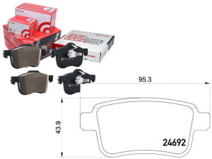 Klocki Hamulcowe Mercedes Citan 12- Tył Brembo