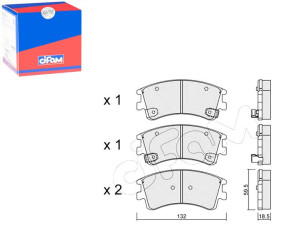 Klocki Hamulcowe Mazda 6 02-07 Cifam