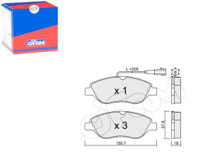 Klocki Hamulcowe Fiat Stilo 1.9jtd - 2.4 20v 01- C