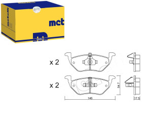 Klocki Hamulcowe Mazda Tribute -08 Metelli
