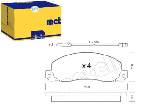 Klocki Hamulcowe Renault Trafic 84-01 Czuj Metelli