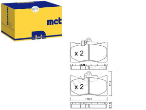 Klocki Hamulcowe Lexus Gs300-450h 05- Metelli