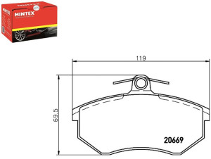 Klocki Hamulcowe Mintex 440615116a 431698151f 4316