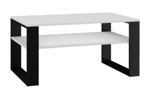 Stolik Kawowy Ława Modern 1p Biel / Czerń