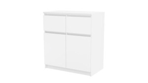 Komoda Malaga 2d2s Biel Mat