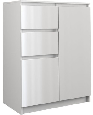 Komoda 2d2s - Biel Połysk
