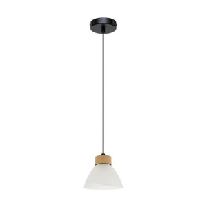 Prahas Lampa Wisząca 1xe14 Max.40w Czarny/dąb/biel