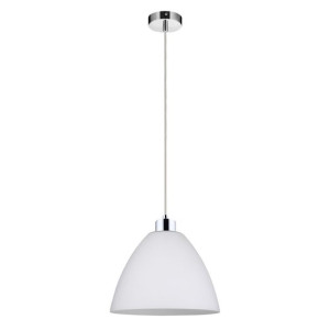 Globe Lampa Wisząca 1xe27 Max.60w Chrom/biały