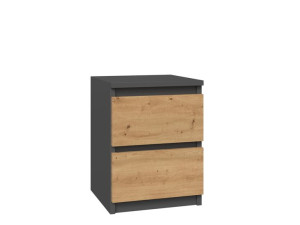 Szafka Nocna Malwa M2 - Antracyt / Dąb Artisan