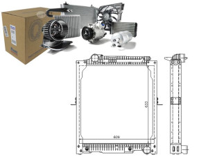 Chłodnica Silnika Mercedes Mk Sk Om356.940-om446.9
