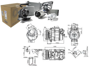 Sprężarka Klimatyzacji Bmw 1 (e81) 1 (e82) 1 (e87)