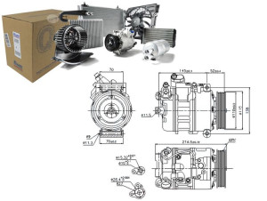 Sprężarka Klimatyzacji Bmw 1 (e81) 1 (e87) 3 (e90)