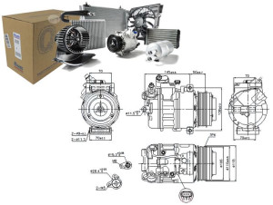 Sprężarka Klimatyzacji Bmw 5 (f10) 5 (f11) 5 Gran