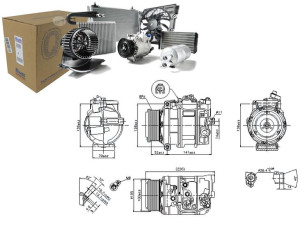 Sprężarka Klimatyzacji Mercedes G (w463) Gl (x164)