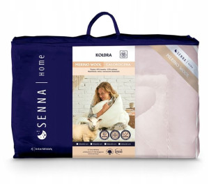 INTER WIDEX Kołdra 180x200 MERINO WOOL Wełniana